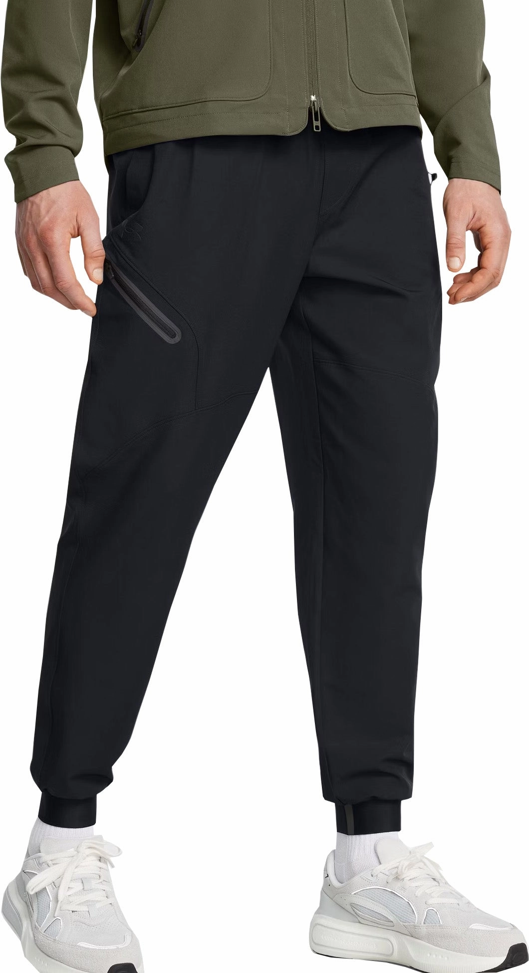 Under Armour Unstoppable Mens Joggers - Black NonBindingCollar HighNeckStyle