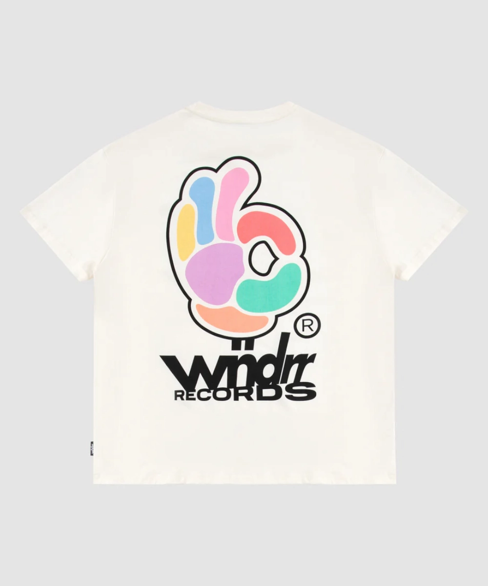 WNDRR Benny Box Fit Tee (Off White) AntiSnagTechnology Silver Glow