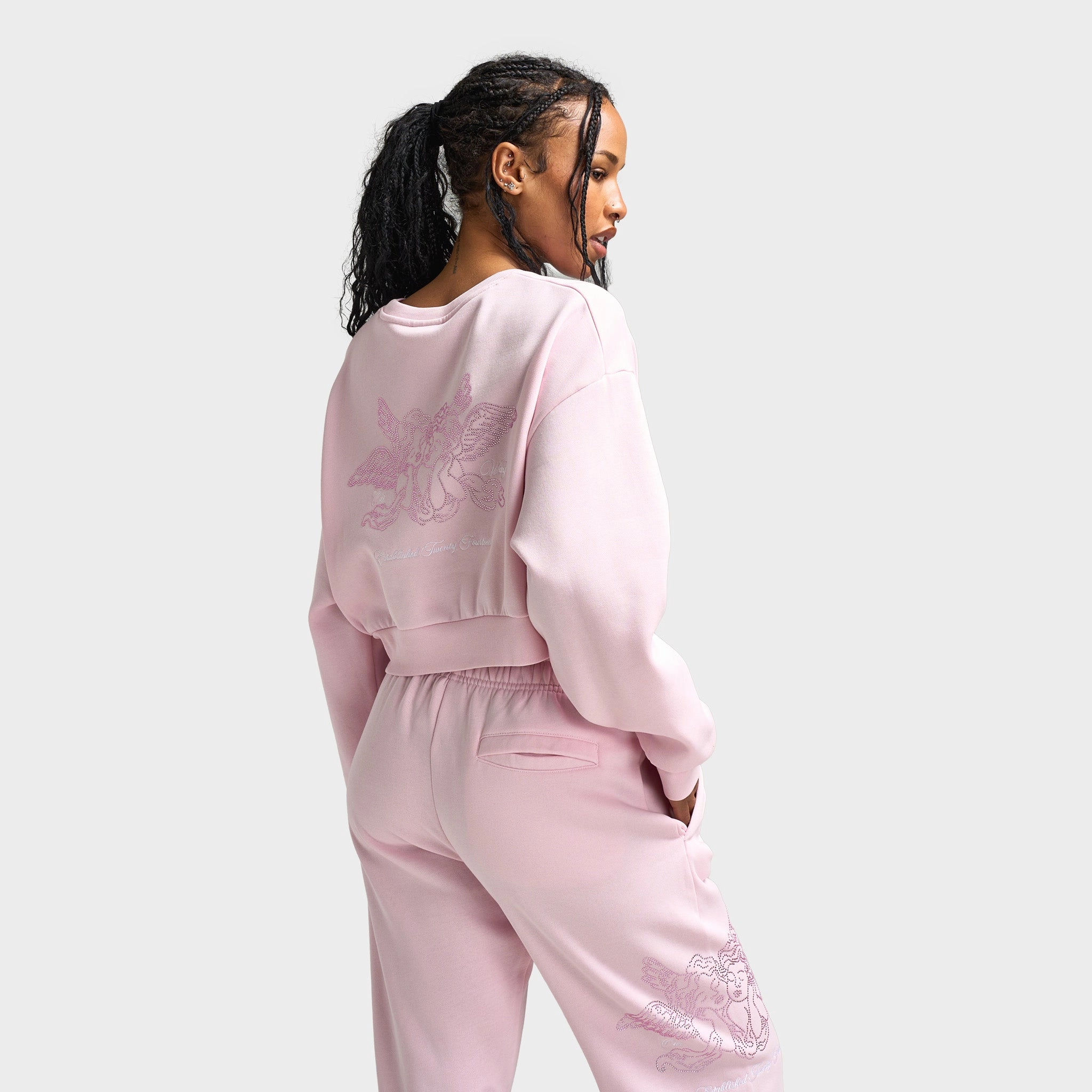 Hoodrich Women's Cherish Cropped Sweatshirt Festival Bloom / NonIrritatingSeams