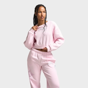 Subtle Color Tone Hoodrich Women's Cherish Cropped Sweatshirt Festival Bloom /