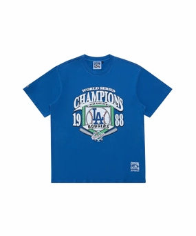 Majestic Los Angeles Dodgers Champs Star Frame Tee (Faded Royal) Day Off MultiPanelCut