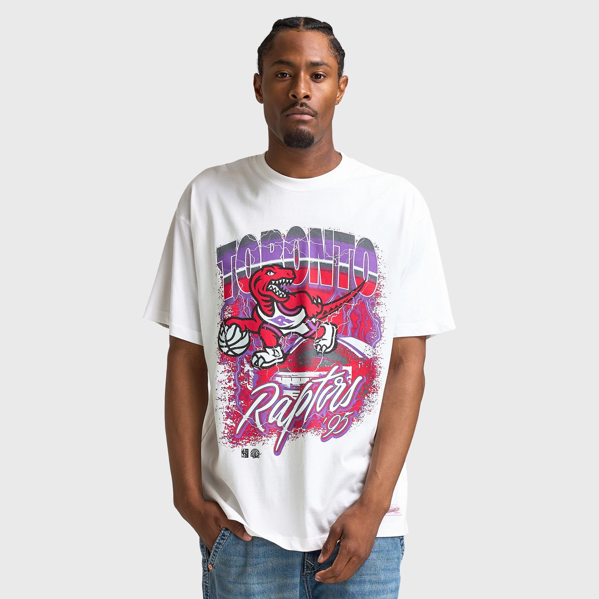 Mitchell & Ness Toronto Raptors Three Decades Tee Reflective Detailing