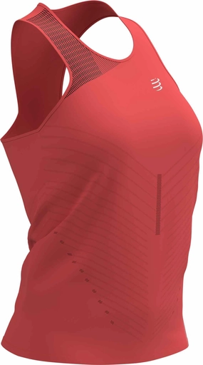 Compressport Performance Womens Running Vest Tank Top - Pink Rapid Release Buckle Moisture Wicking Lining