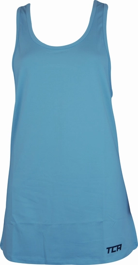 TCA Tech Racerback Womens Running Vest Tank Top - Blue coordinating pieces Moisture Wicking Tech