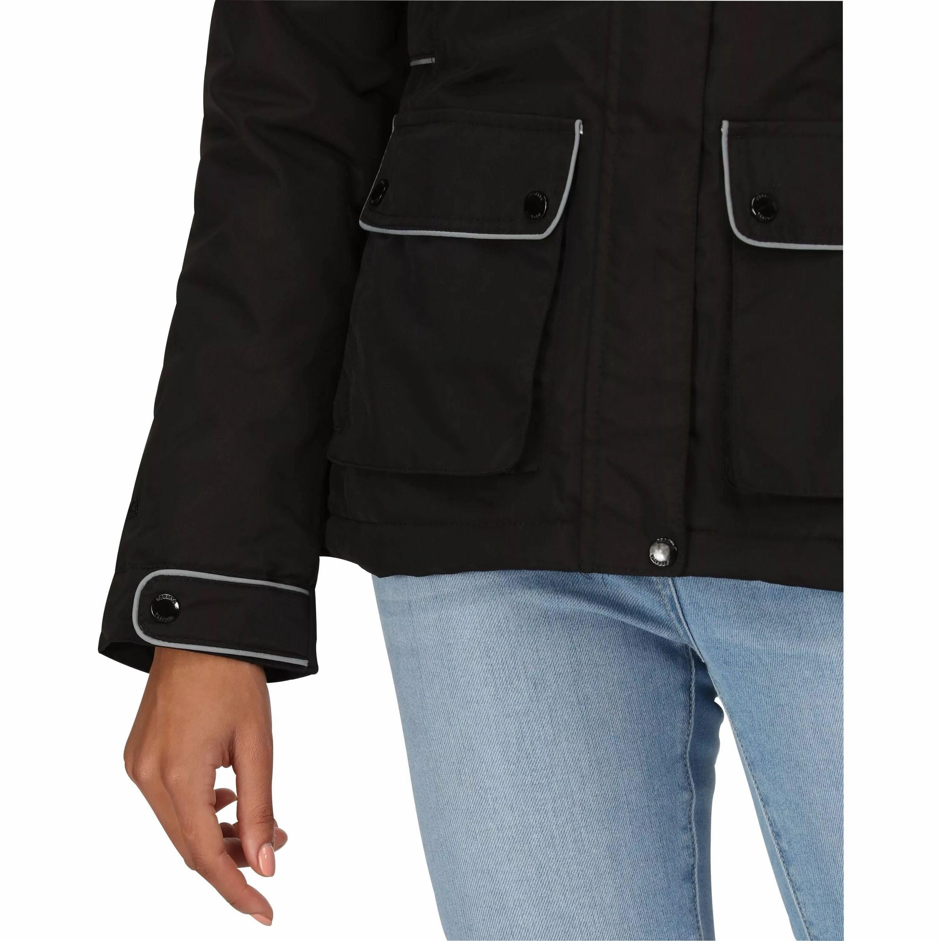 Regatta Linnette Insulated Womens Waterproof Jacket - Black Ripstop Technology