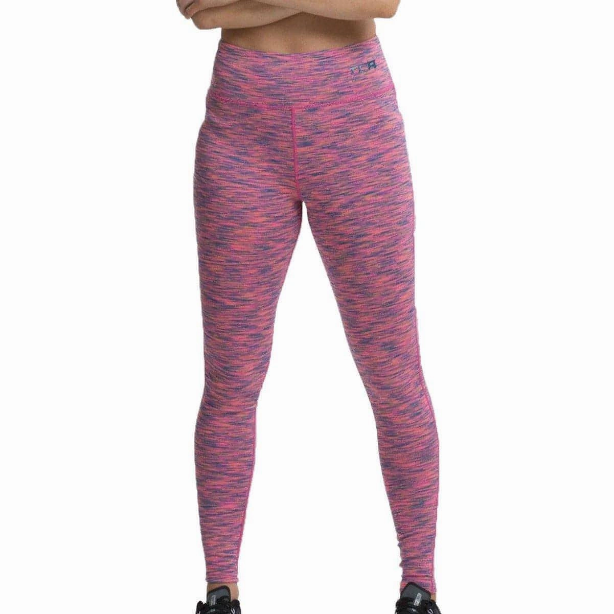 fashion-conscious TCA SpaceKnit Premium Womens Long Running Tights - Pink