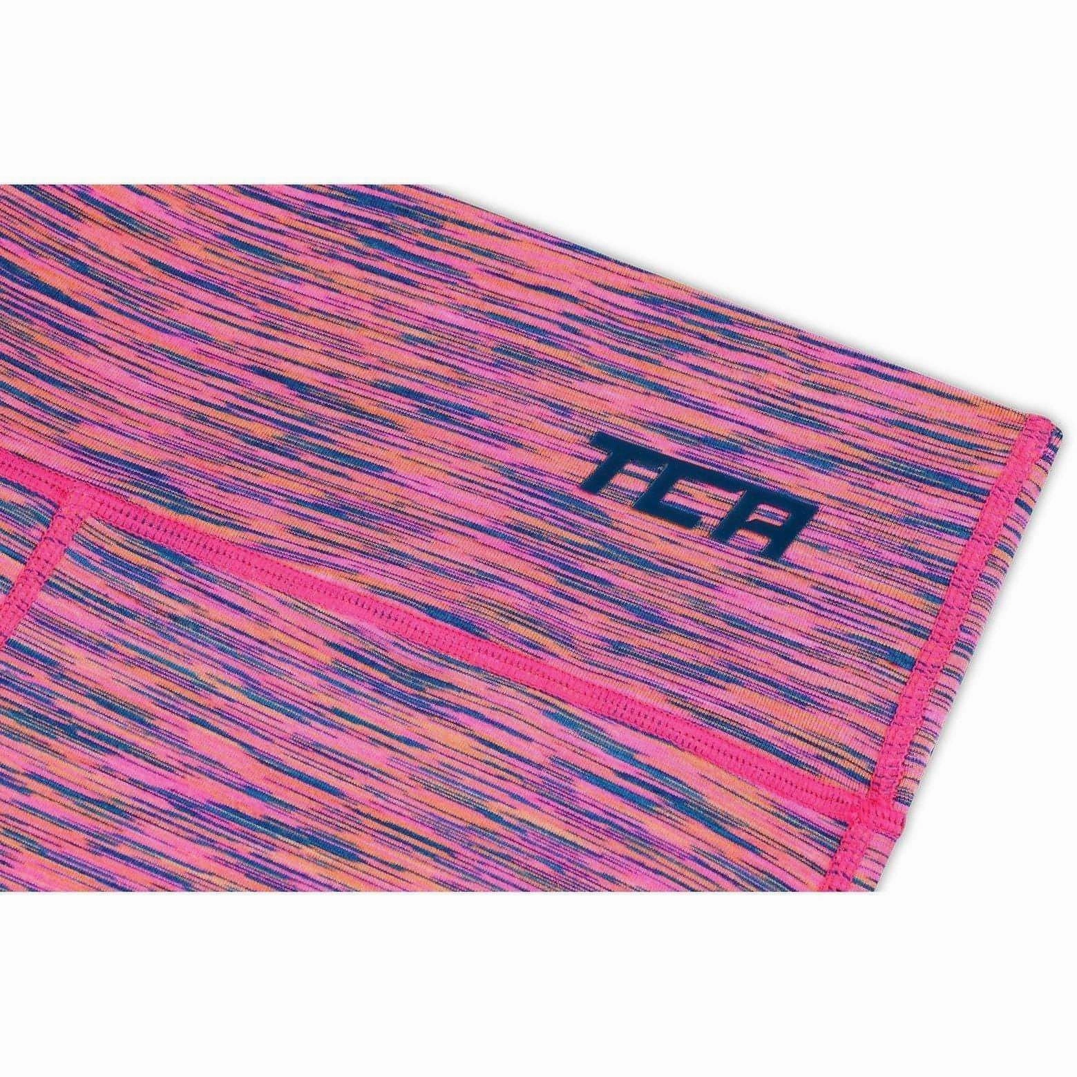 multi-pocketed inclusive TCA SpaceKnit Premium Womens Long Running Tights - Pink