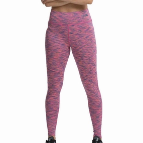 fashion-conscious TCA SpaceKnit Premium Womens Long Running Tights - Pink