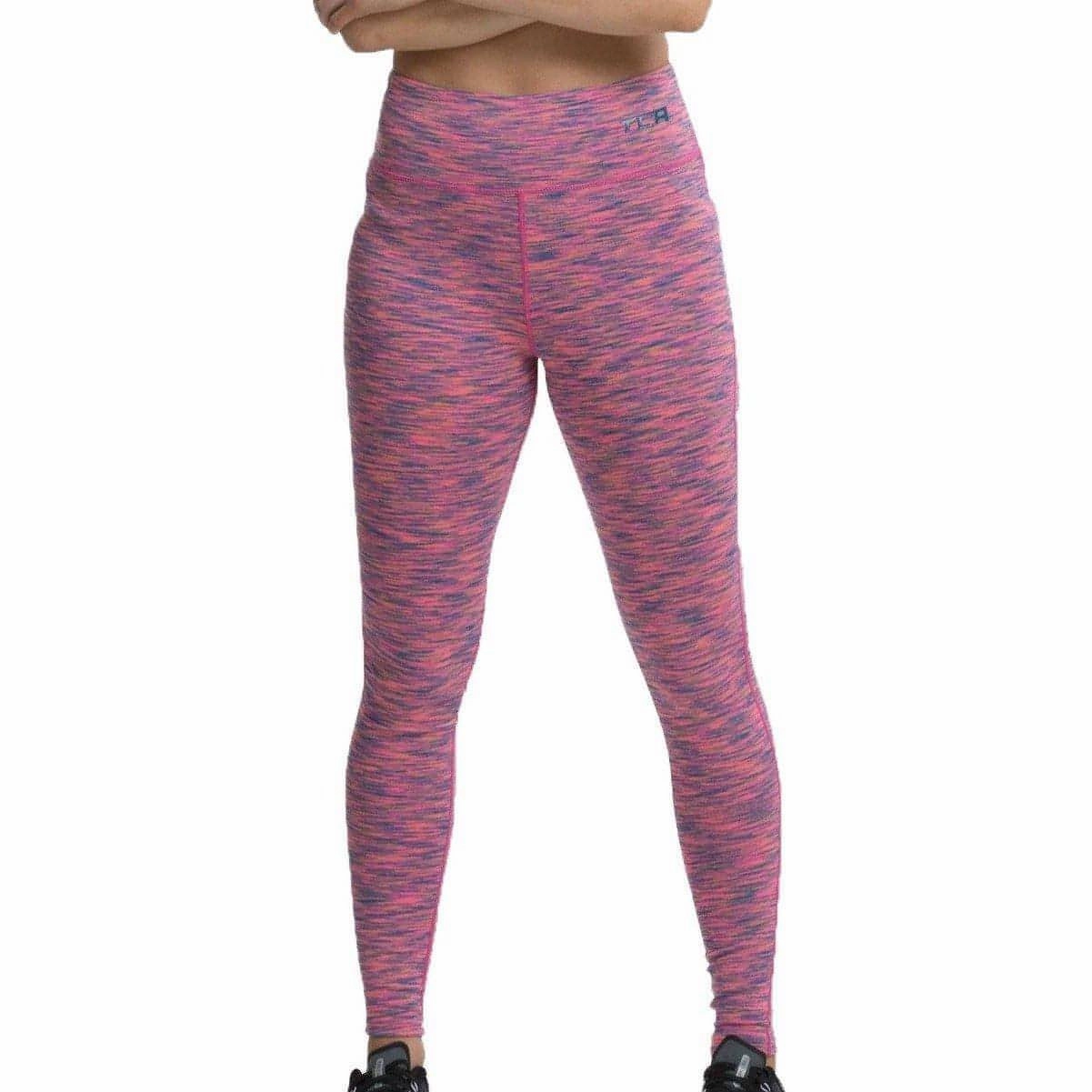 Bottoms Supportive-feature-characteristic TCA SpaceKnit Premium Womens Long Running Tights - Pink