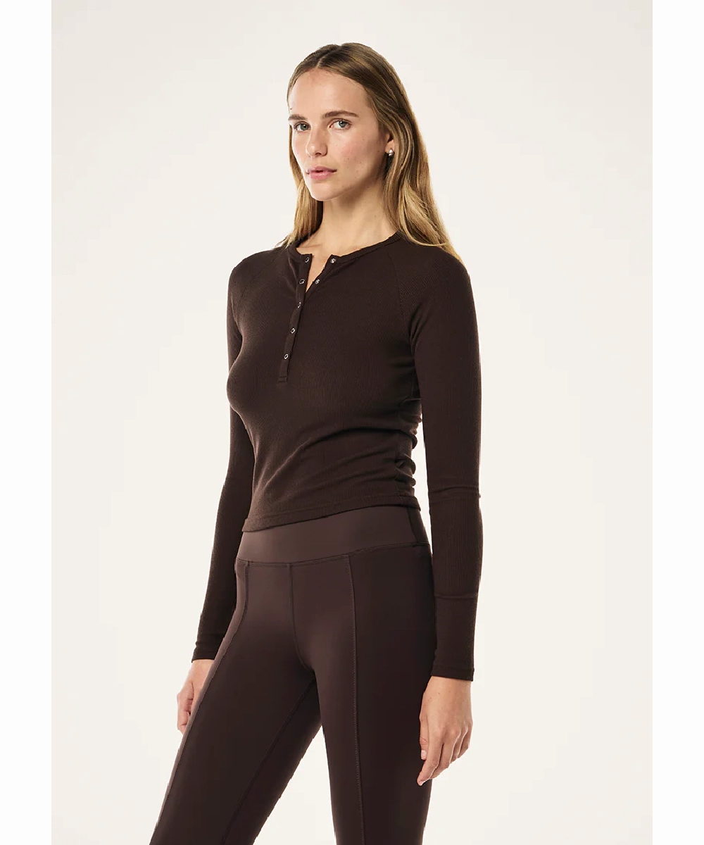 mesh ventilation P.E Nation Prive Rib LS Tee (Espresso)