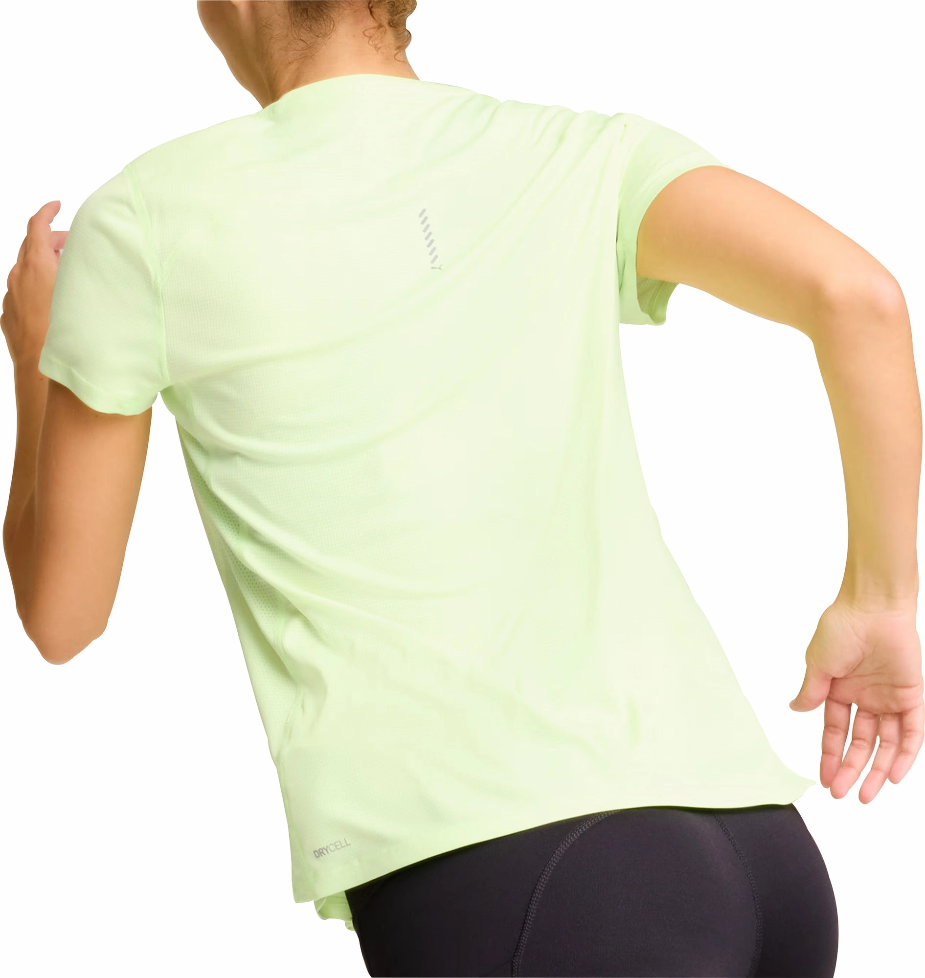 Puma Run Favourite Velocity Short Sleeve Womens Running Top - Green Active Fashion Colorfast Dye