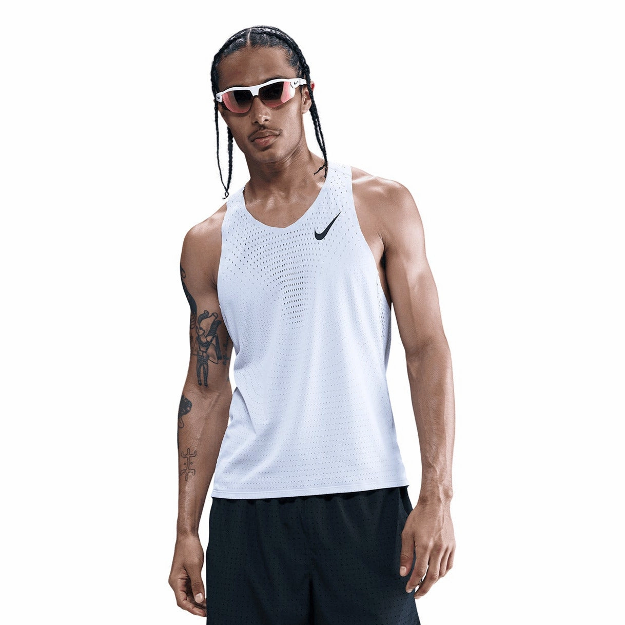 Coastal Chic DoubleStitchedSeams Men's Dri-FIT AeroSwift ADV Running Vest Ghost / Black