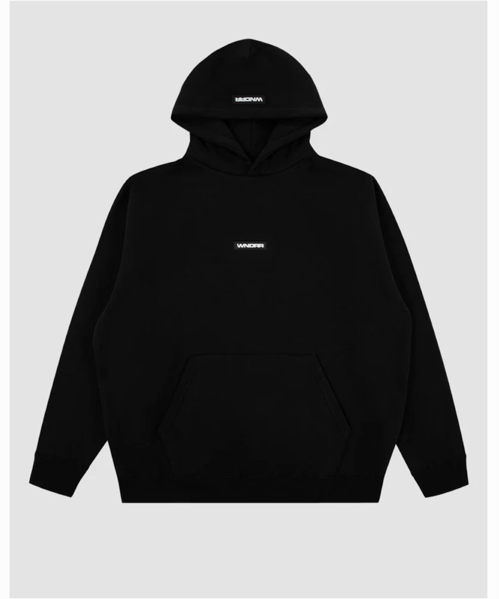 WNDRR Patron Hood Sweat (Black) River Flow MoistureControlClothing