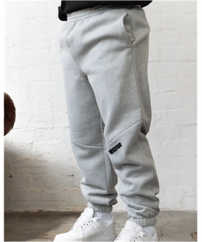 WNDRR Halo Baggy Trackpants (Grey Marle) Shoot Mood AllSeasonWear