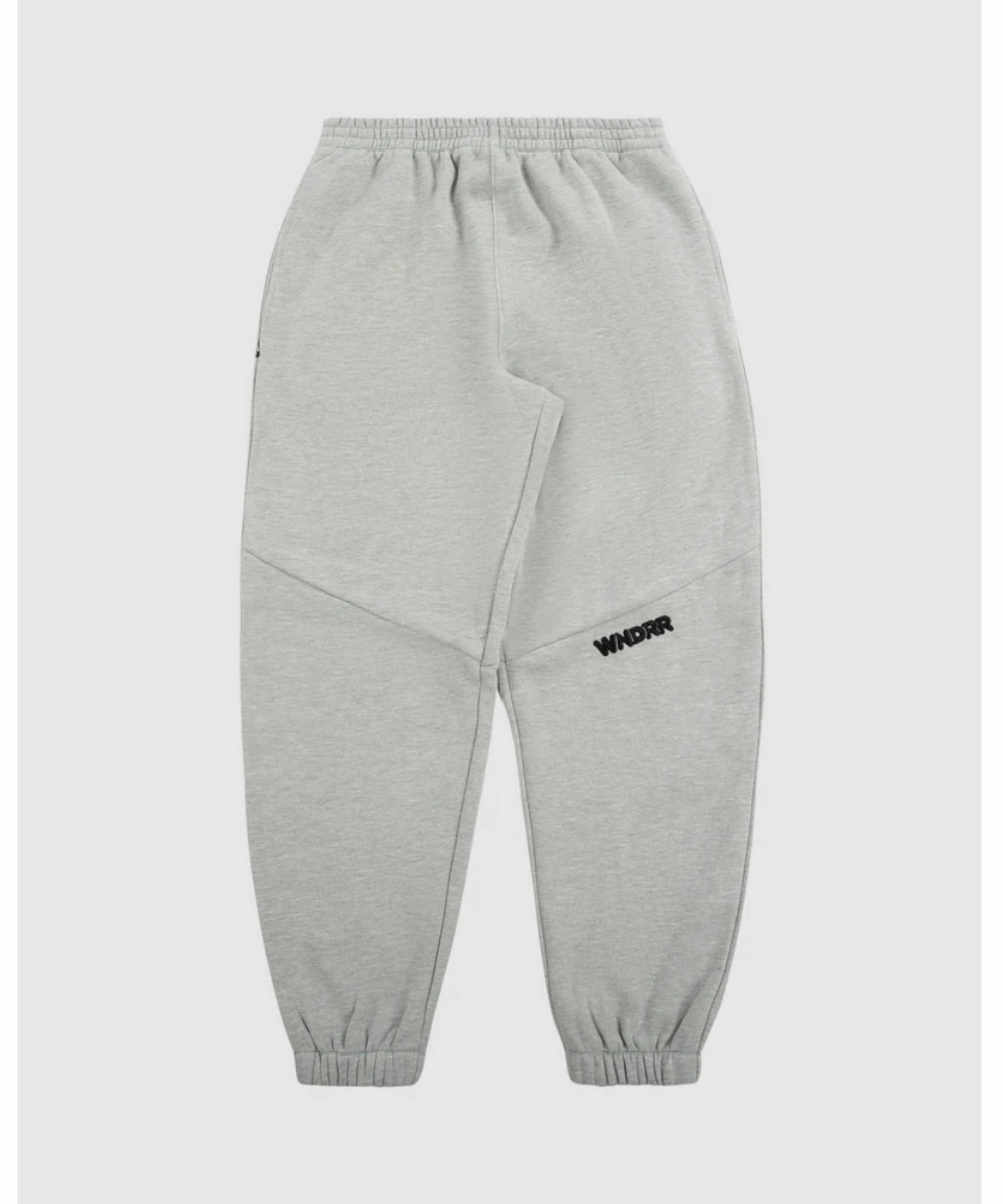 WNDRR Halo Baggy Trackpants (Grey Marle) OdorControl Technology clean look