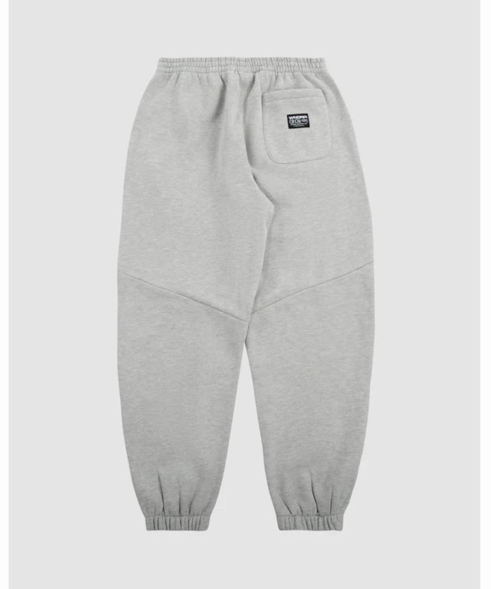 WNDRR Halo Baggy Trackpants (Grey Marle) DoubleLayerReinforcement