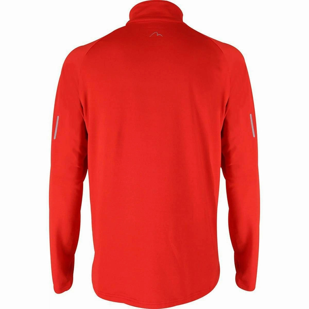 Celebration More Mile Alaska Half Zip Long Sleeve Mens Running Top - Red