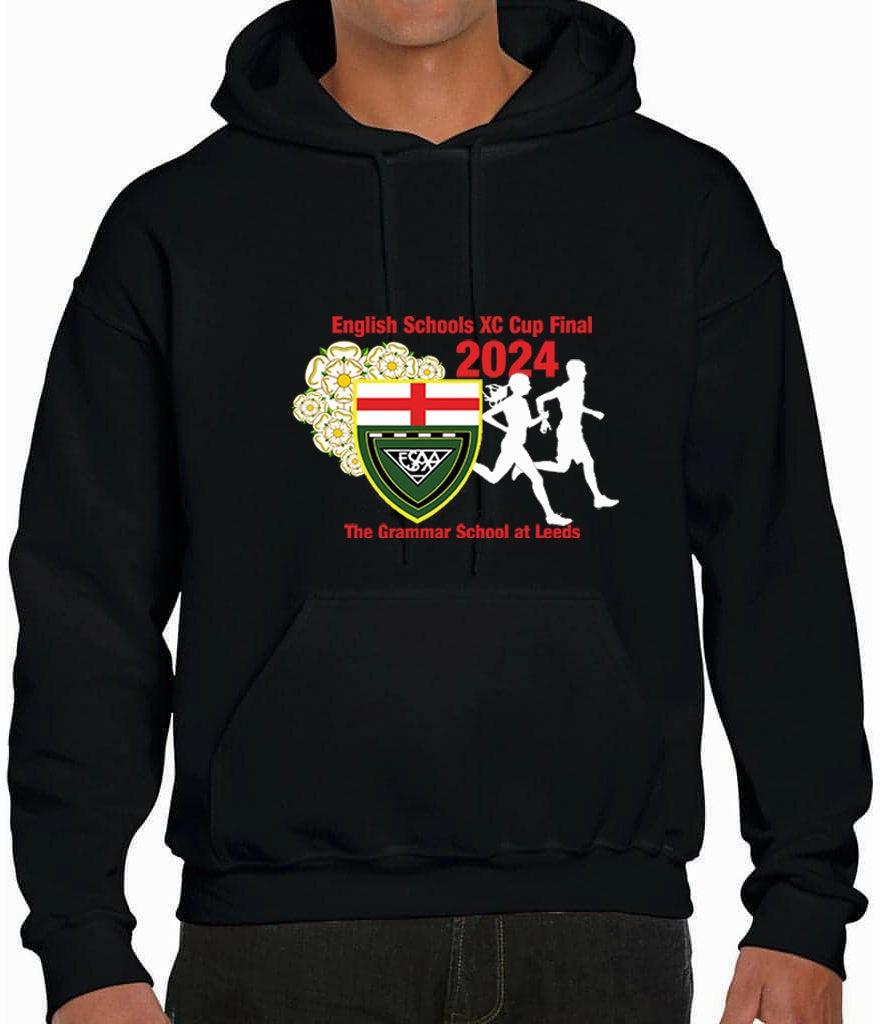 More Mile Classic ESAA Leeds XC Final 2024 Hoody - Black Effortless Wear Four Way Stretch Fabric