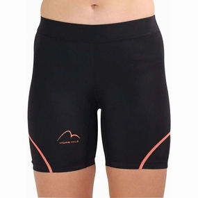 colorfast More Mile Compression Womens Short Running Tights - Black