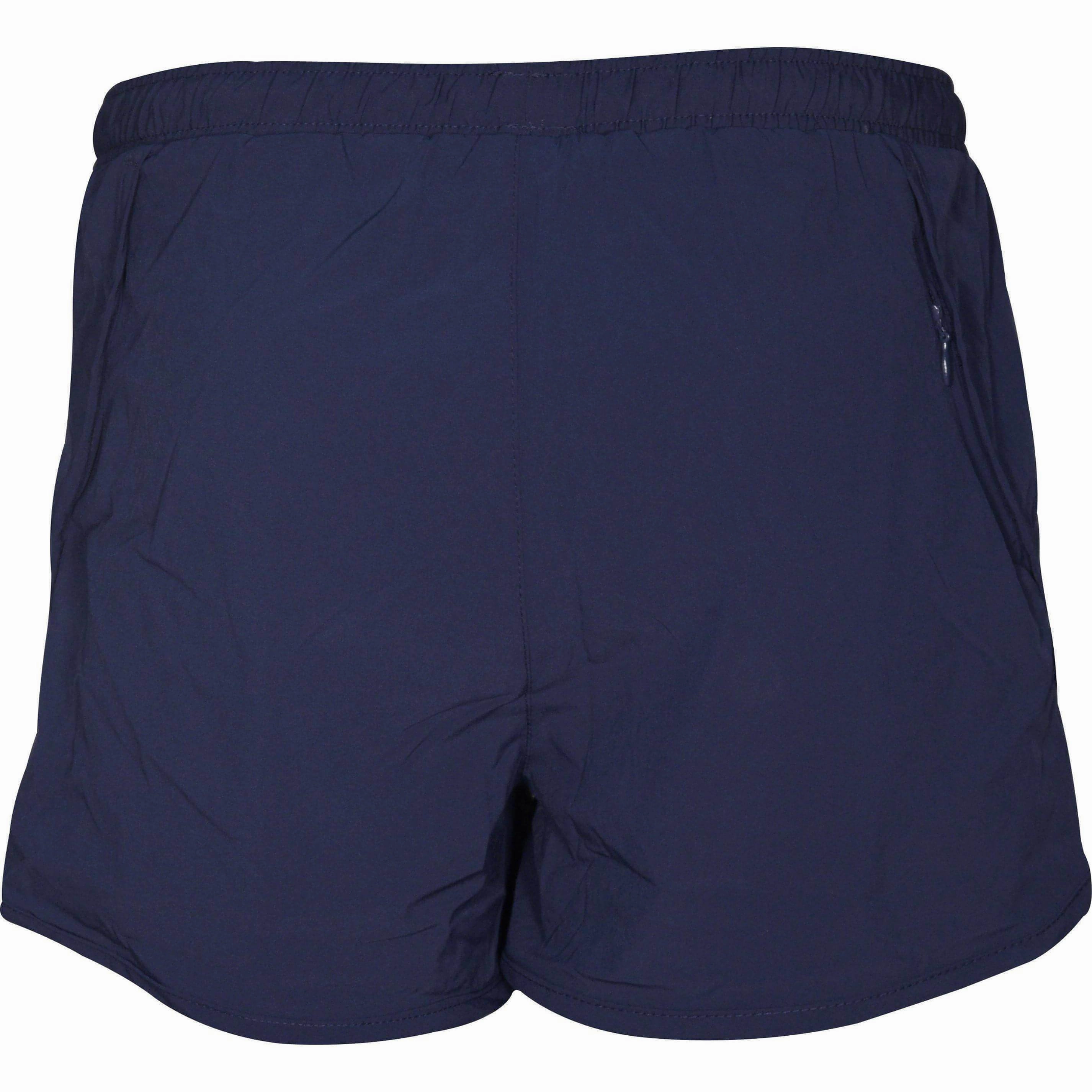 snowboarding apparel Thermal Regulating Fabric More Mile Conquer 2 in 1 Womens Running Shorts - Navy