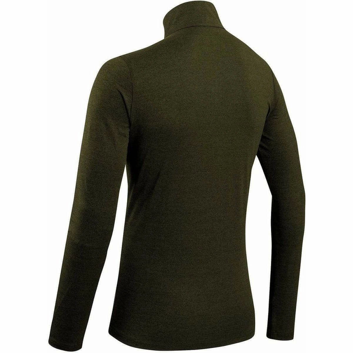 More Mile Core Half Zip Long Sleeve Mens Running Top - Green Allergy free Durable Quality