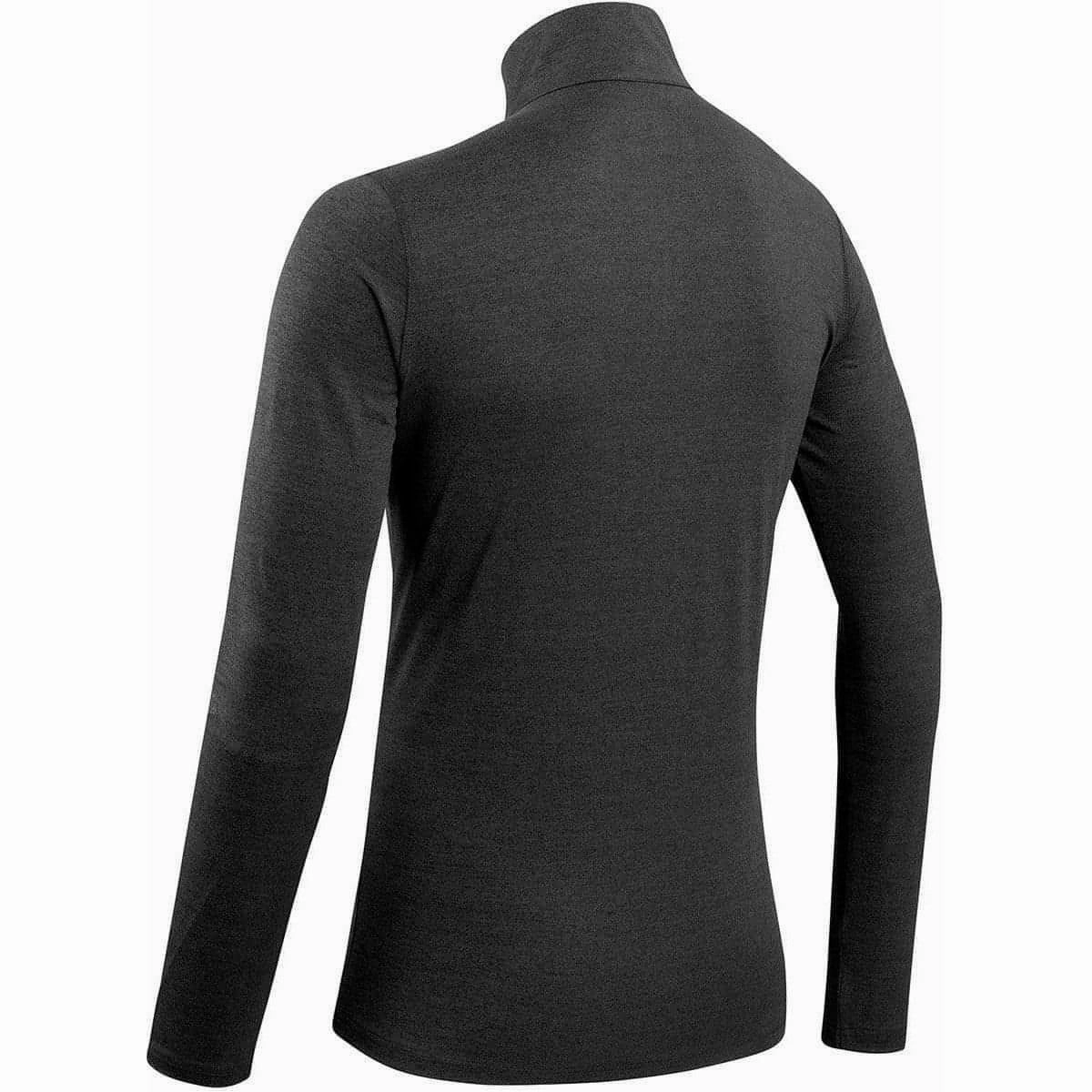 Drawing Yoga enthusiast More Mile Core Half Zip Long Sleeve Mens Running Top - Grey