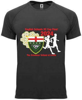 Relaxed Torso Fit More Mile ESAA Leeds XC Final 2024 Short Sleeve Running Top - Black
