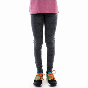 entertainment More Mile Girls Long Running Tights - Grey