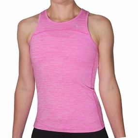 NFC More Mile Heather Girls Training Vest Tank Top - Pink