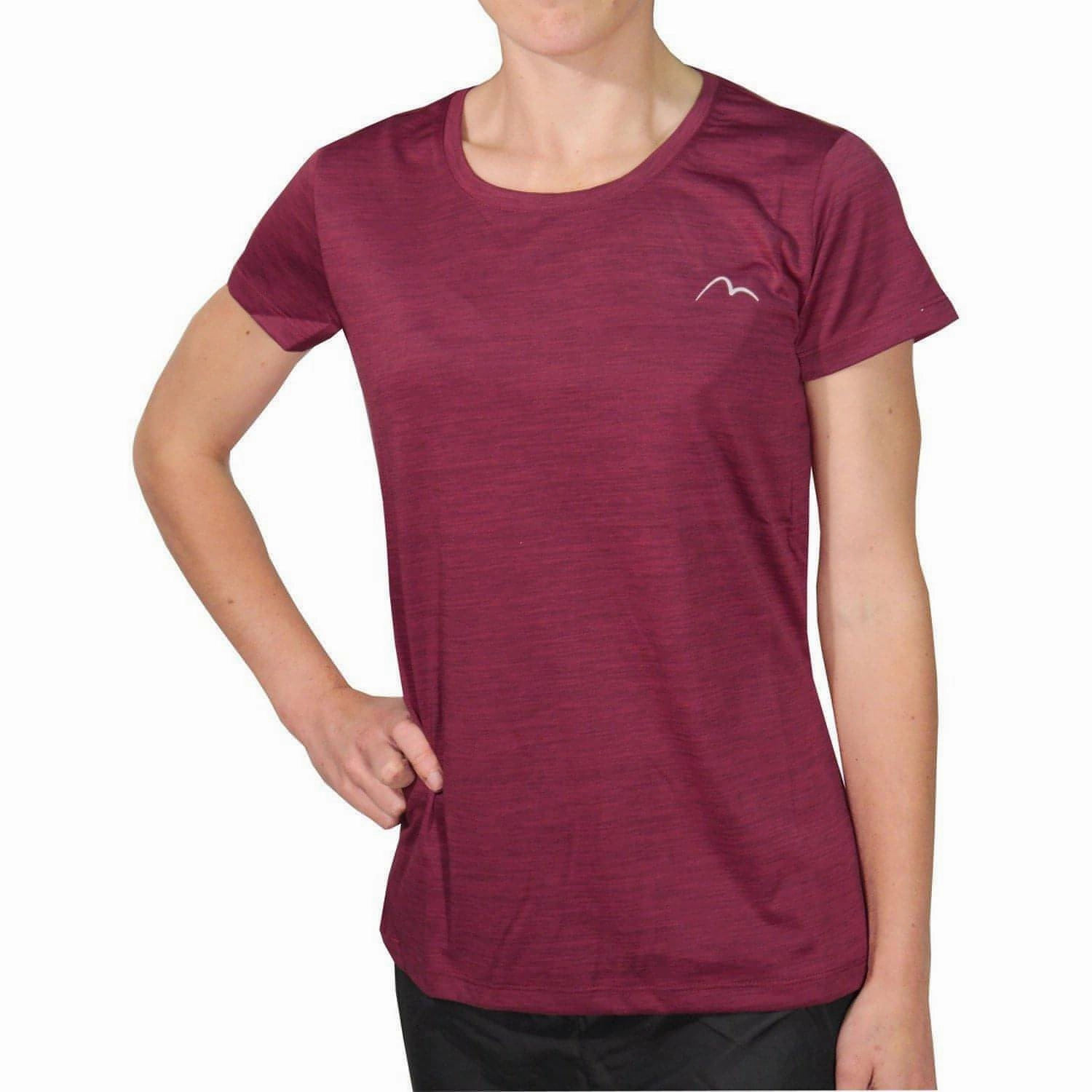Everyday apparel More Mile M-Tech Dry Girls Short Sleeve Running Top - Pink