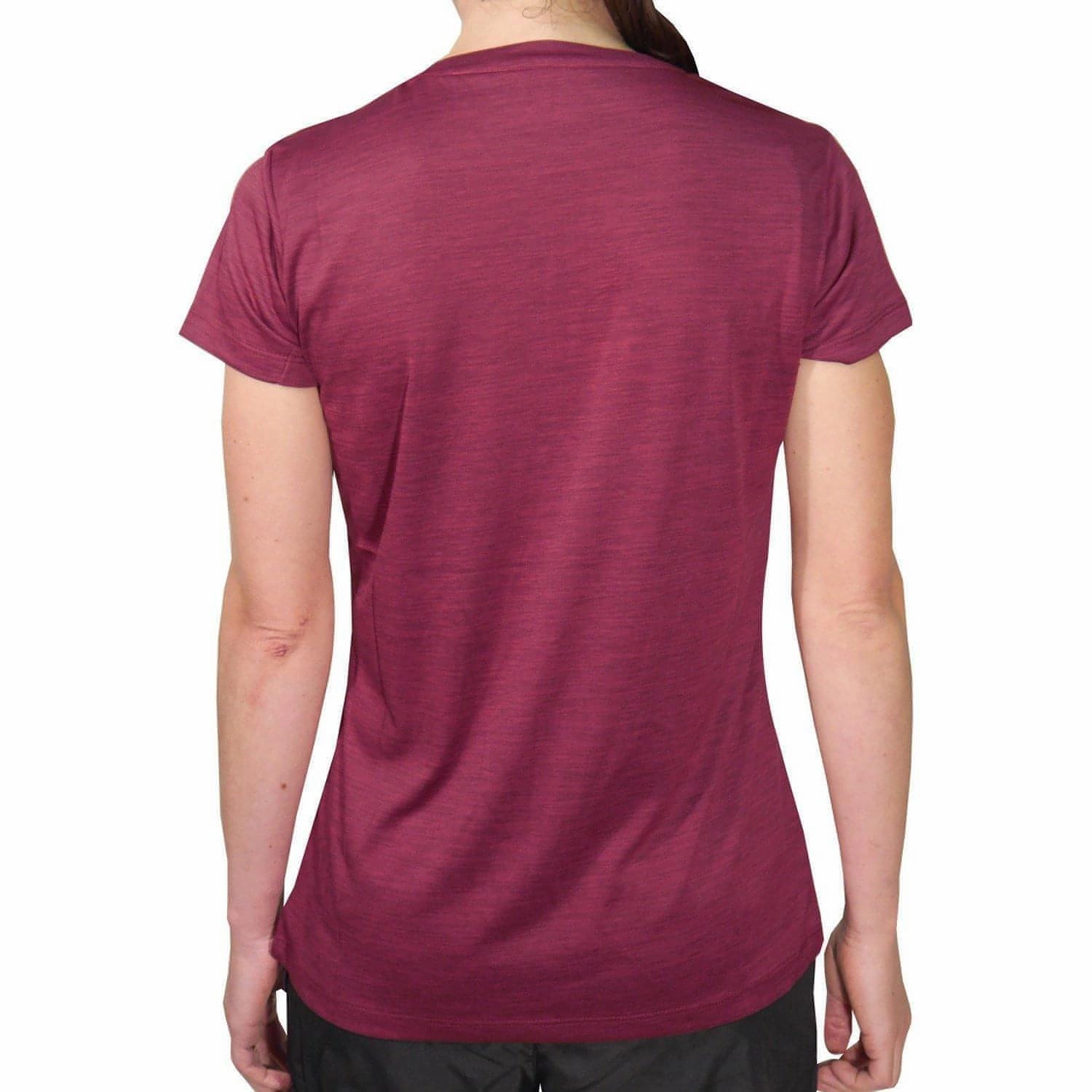 More Mile M-Tech Dry Girls Short Sleeve Running Top - Pink Travel Comfort Breathable Mesh Panels