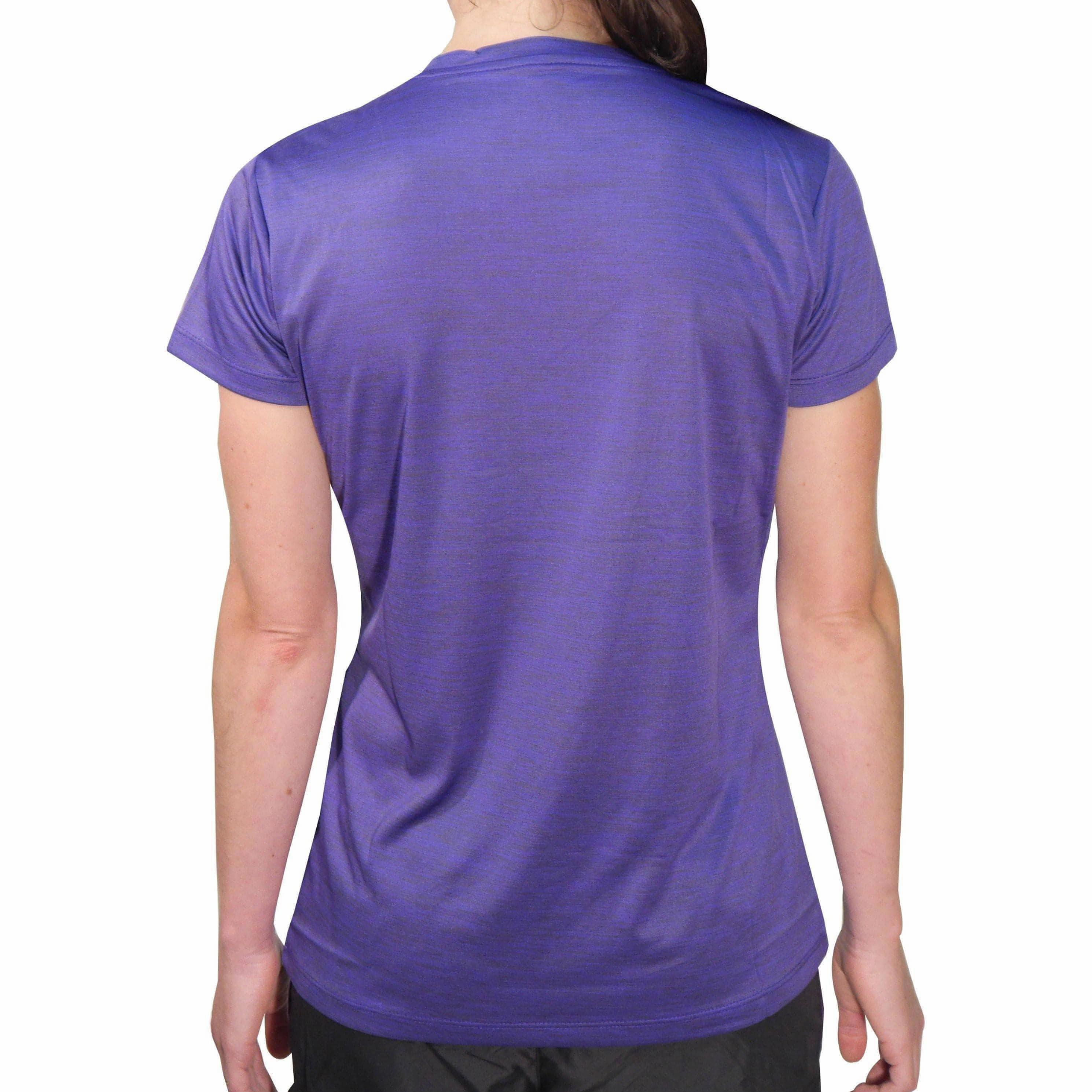 More Mile M-Tech Dry Girls Short Sleeve Running Top - Purple Easter