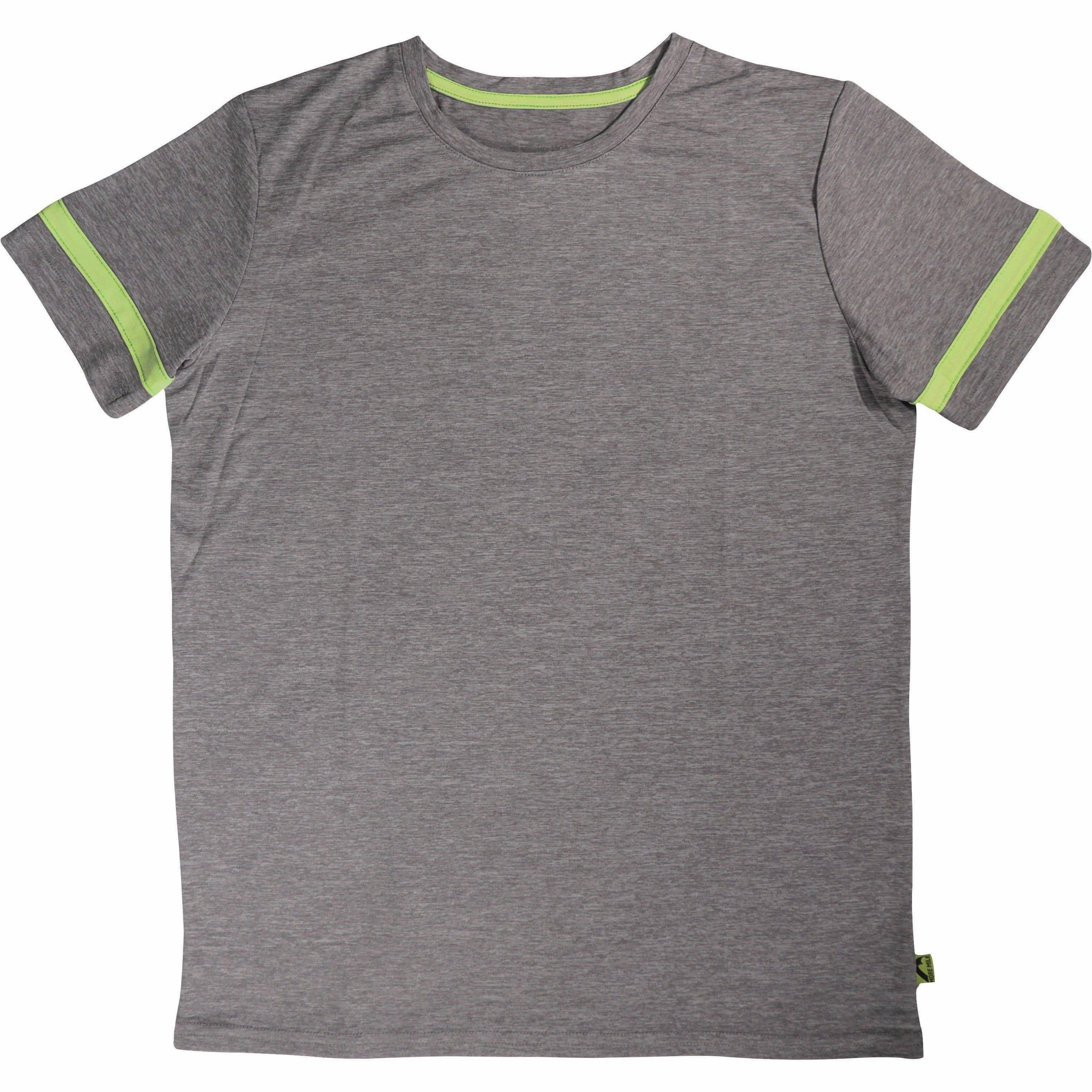 More Mile Marl Boys Short Sleeve Running Top - Grey Stylish Outfit