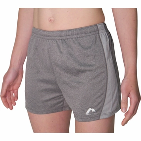More Mile Marl Jersey Womens Training Shorts - Grey Beach essential