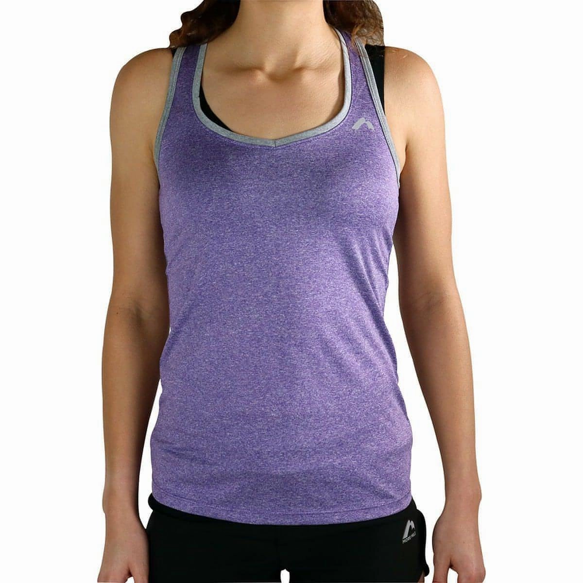 Tear-resistant Active Performance More Mile Marl Womens Training Vest - Purple
