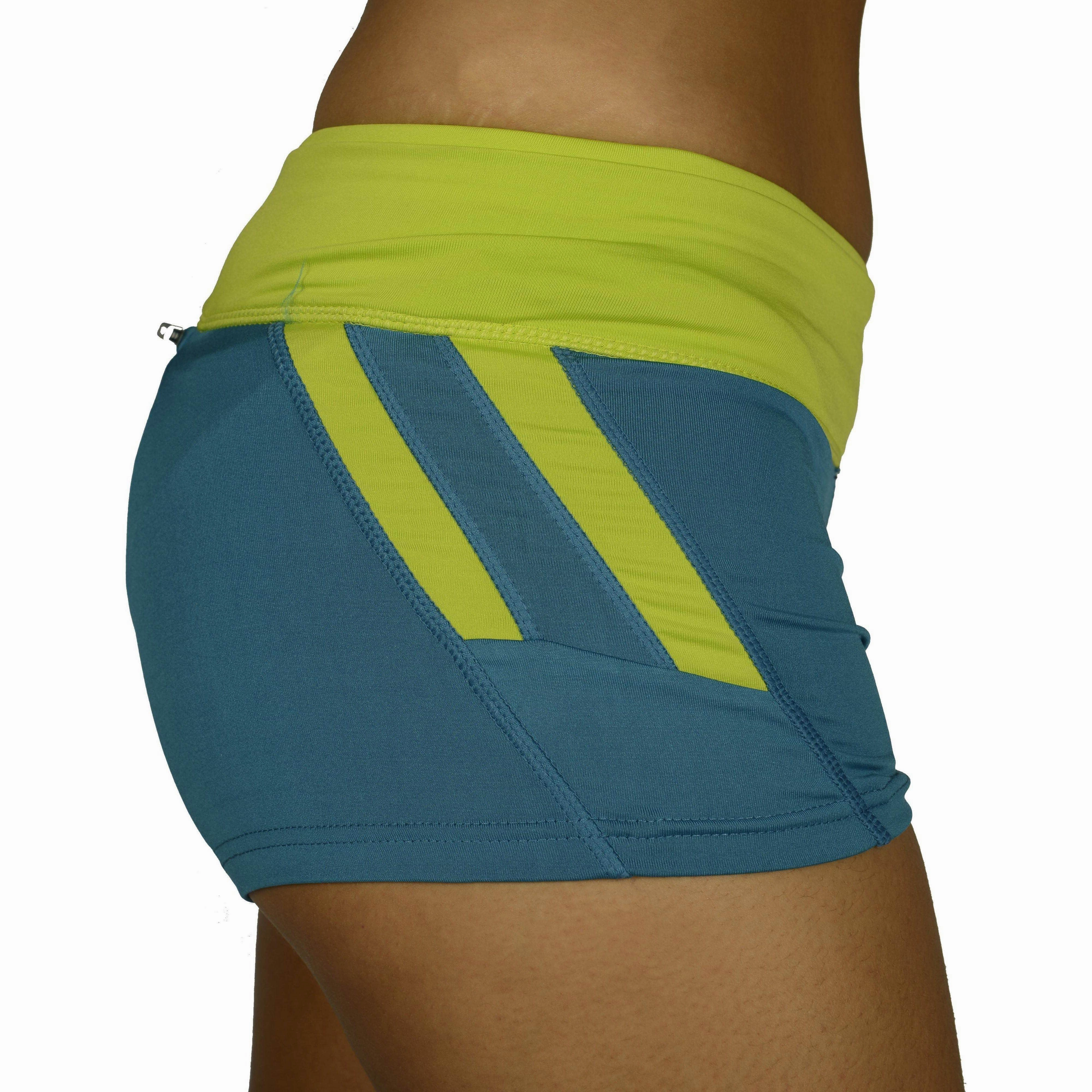 More Mile More-Tech  3 Inch Womens Running Shorts - Blue basketball court ring venue