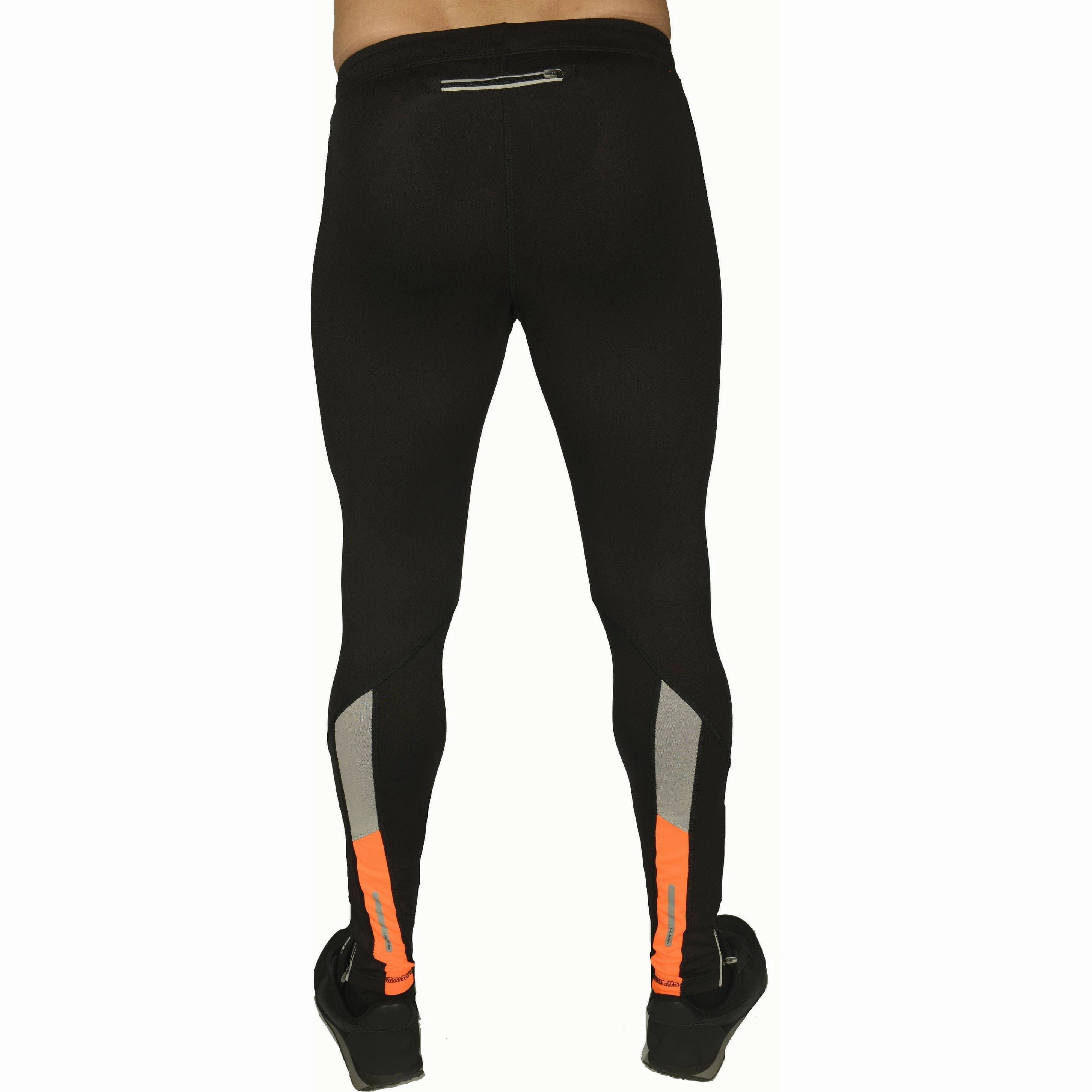 Endurance Apparel practicality More Mile More-Tech Mens Long Running Tights - Black