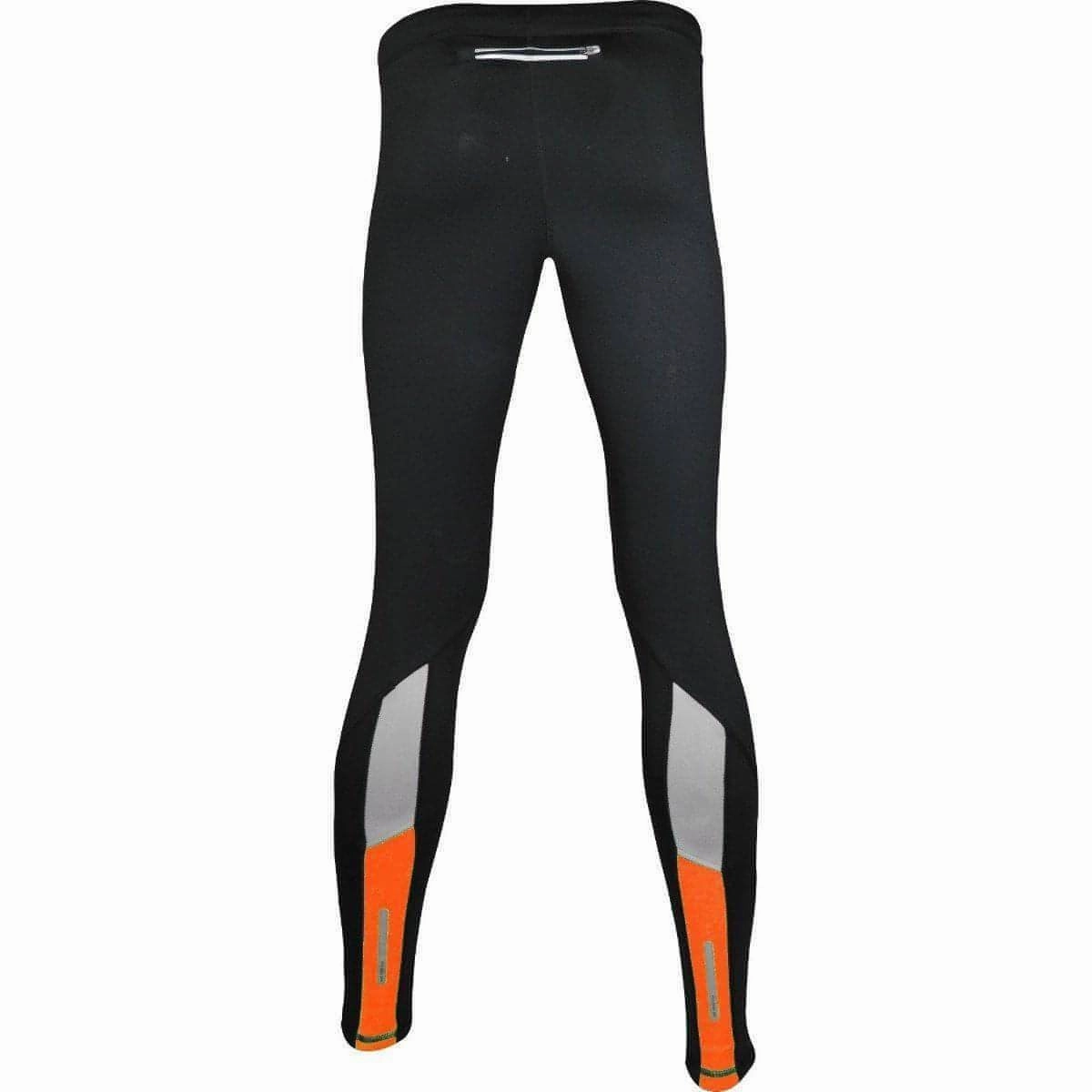 More Mile More-Tech Mens Long Running Tights - Black WaterRepellent Coating Taste