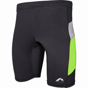 Glide On Waist System Abrasion Resistant Edges More Mile More-Tech Mens Short Running Tights - Black