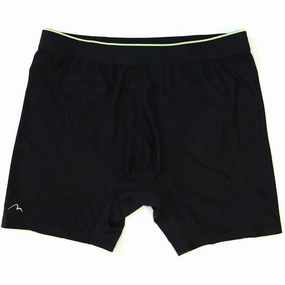 Sporty Style More Mile Performance Mens Running Boxer Shorts - Black