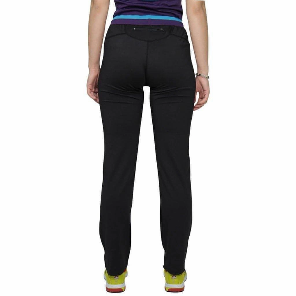 QuickDryMaterial Silk Glow More Mile Prime Yoga Womens Fitness Pant - Black