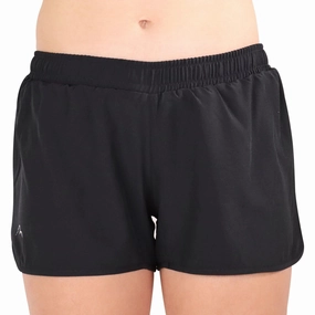 More Mile Racer Split Womens Running Shorts - Black No Ride Up Silicone Grip Quick Change Friendly