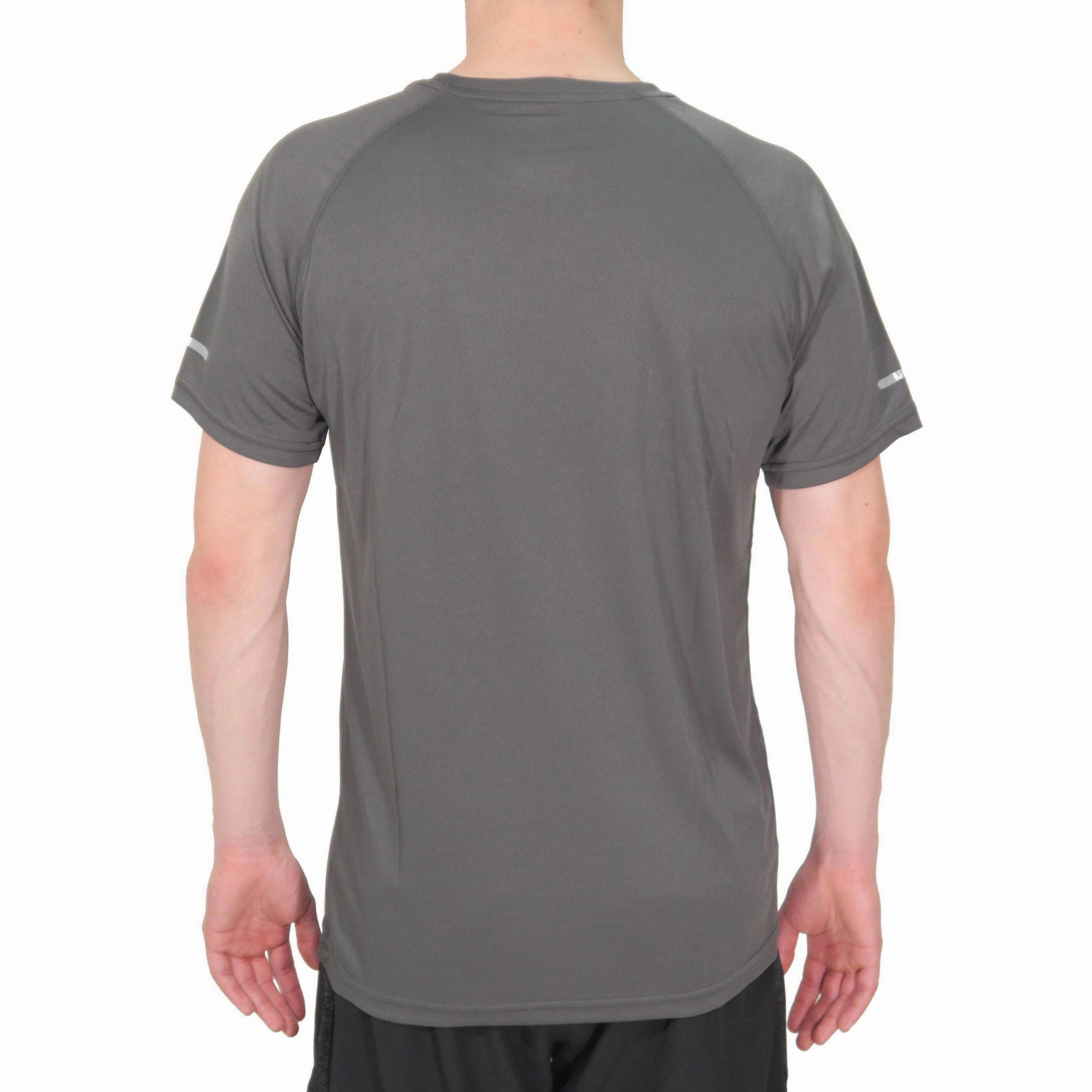 More Mile Tempest Cool Mens Short Sleeve Running Top - Grey outdoor concert Holiday Style