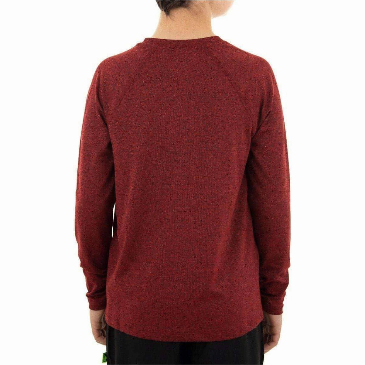 More Mile Train To Run Boys Long Sleeve Running Top - Red Ceremony
