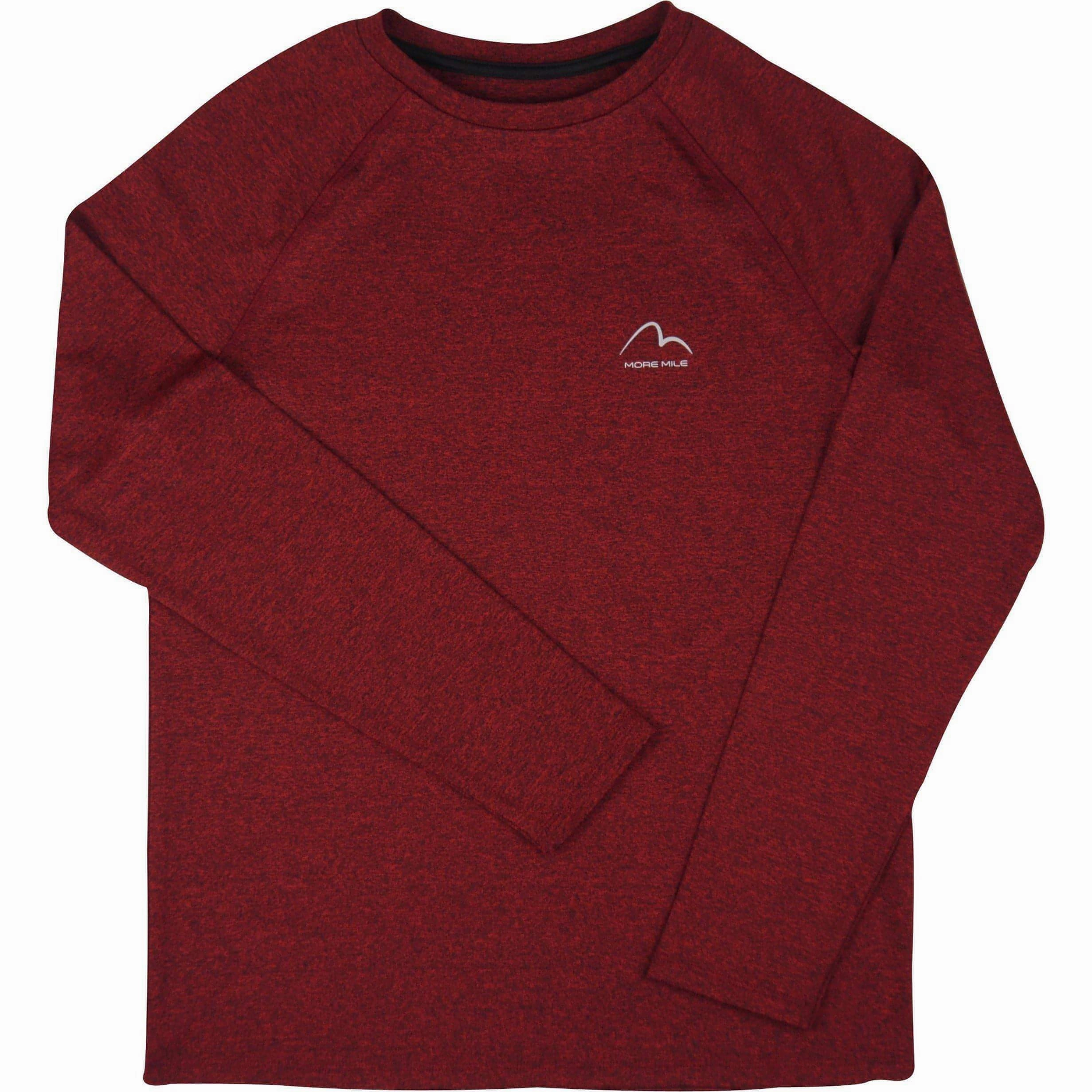 More Mile Train To Run Boys Long Sleeve Running Top - Red anti - static