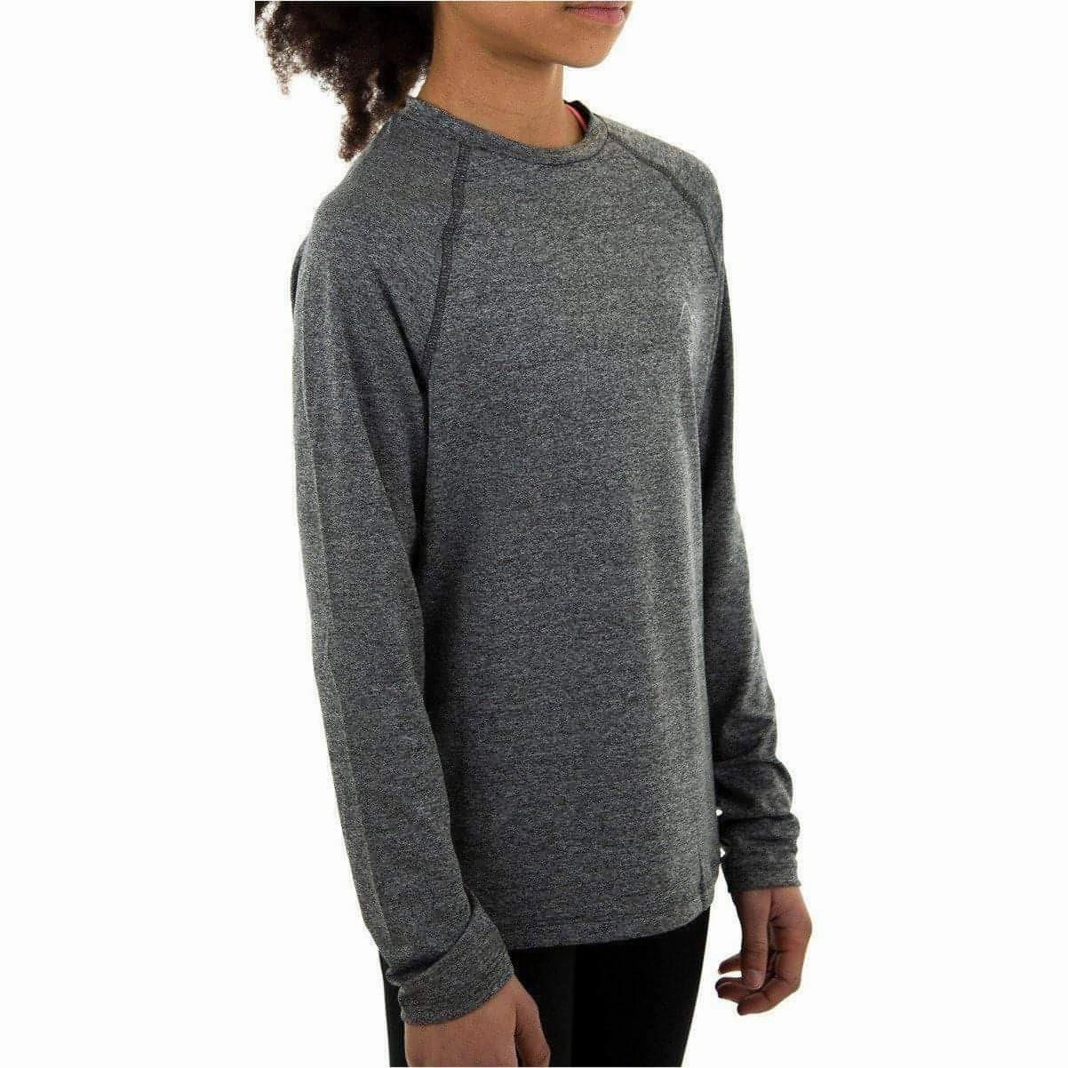 More Mile Train To Run Girls Long Sleeve Running Top - Grey Internet Inland city