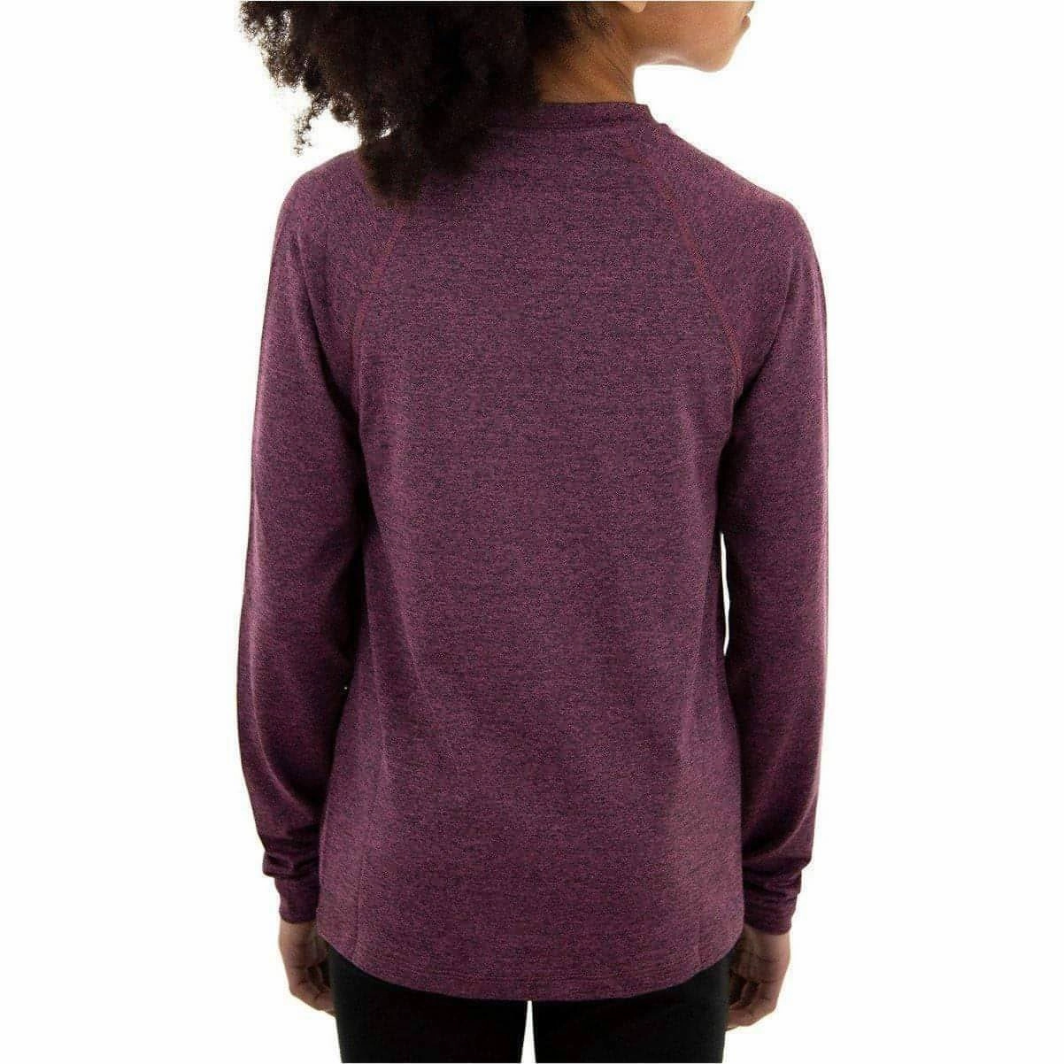 More Mile Train To Run Girls Long Sleeve Running Top - Purple Beach Picnic