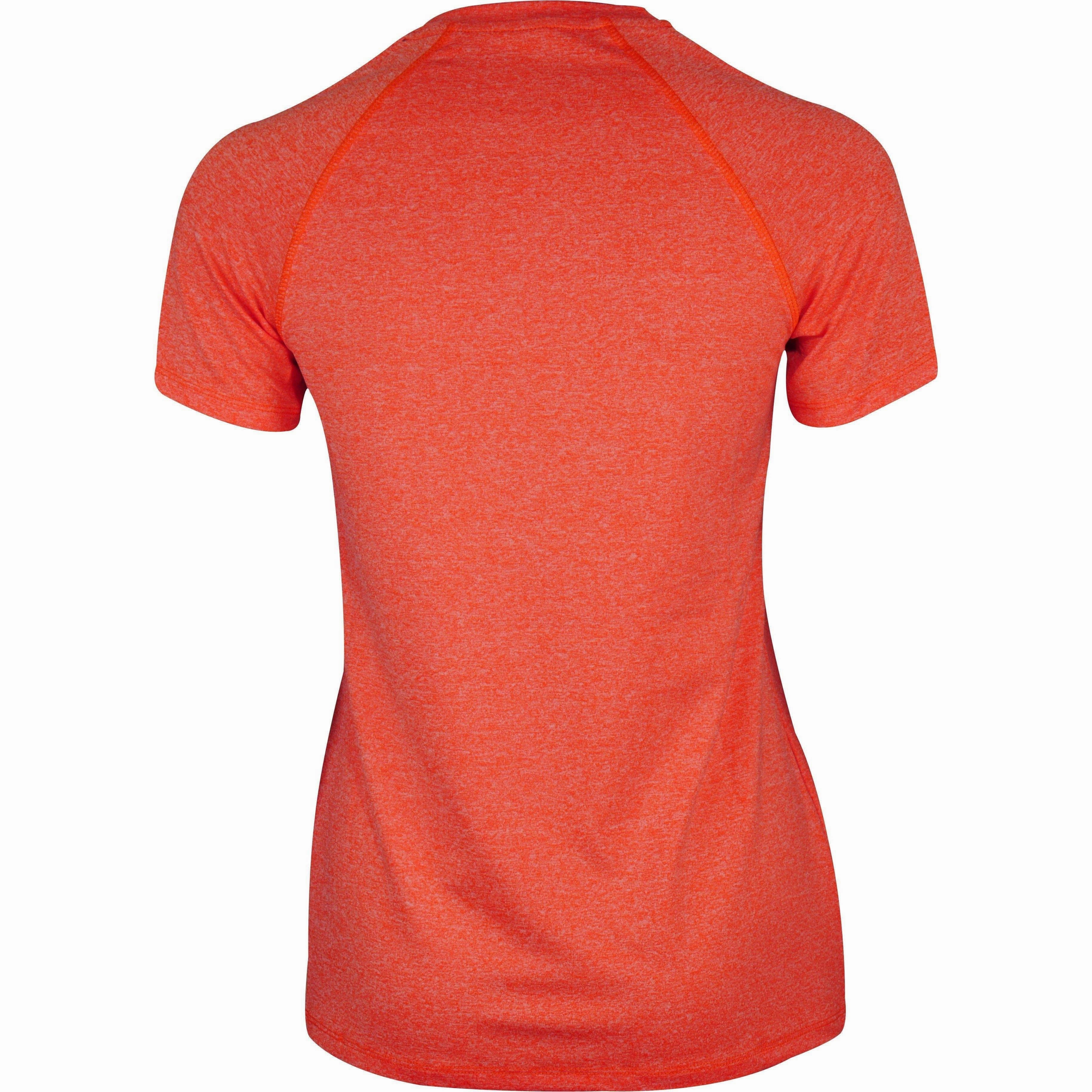 Perfect Fit Wear mix and match More Mile Train To Run Short Sleeve Womens Running Top - Orange