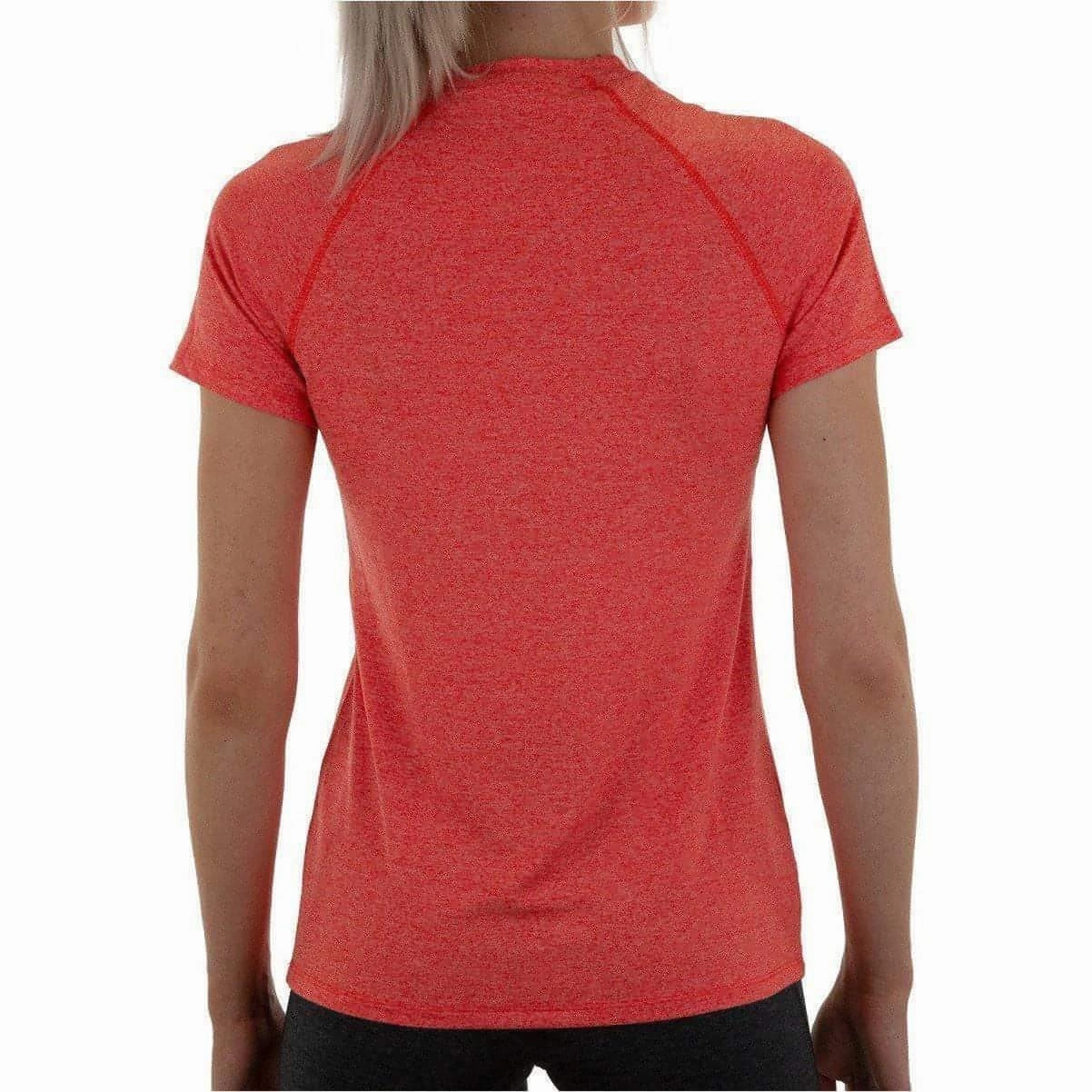 Classic Crew Neck More Mile Train To Run Short Sleeve Womens Running Top - Orange