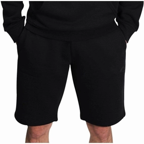 Queen Glow Loose Thread More Mile Vibe Fleece Mens Sweat Shorts - Black